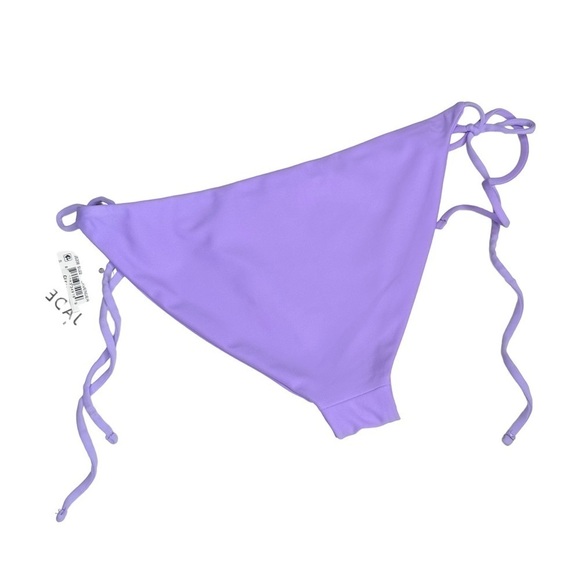NWT JADE SWIM Medium Purple String Bikini Bottom - Picture 2 of 3